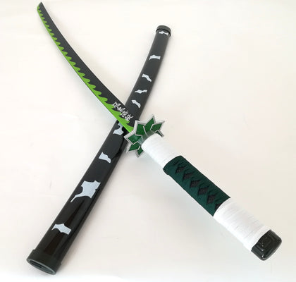 不死川実弥 しなずがわさねみ 日輪刀 きめつのやいば 鬼滅の刃 鬼殺隊 コスプレ インテリア飾り 模造刀 日本刀 木製 S336