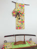タペストリー テーブルランナーのセット 緑 正絹 模造刀刀壁掛け 創作掛け軸  帯アート 和風インテリア Tapestry F01