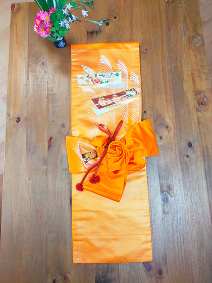 タペストリー 模造刀刀壁掛け 創作掛け軸  帯アート 和モダンインテリア Tapestry N01