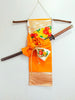 タペストリー  椿 花刺繍 吉祥文様 模造刀刀壁掛け 創作掛け軸  和モダンインテリア Tapestry N03