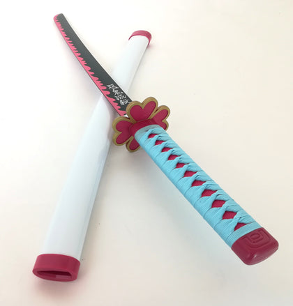 甘露寺蜜璃 かんろじみつり 日輪刀 きめつのやいば 鬼滅の刃 鬼殺隊 コスプレ インテリア飾り 模造刀 日本刀 木製 S835