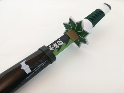 不死川実弥 しなずがわさねみ 日輪刀 きめつのやいば 鬼滅の刃 鬼殺隊 コスプレ インテリア飾り 模造刀 日本刀 木製 S836