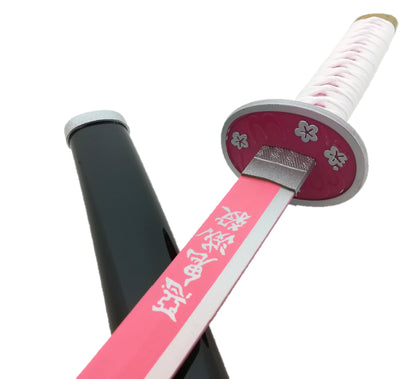 栗花落カナヲ つゆりかなを 日輪刀 きめつのやいば 鬼滅の刃 鬼殺隊 コスプレ インテリア飾り 模造刀 日本刀 木製 S837