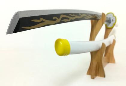 我妻善逸 あがつまぜんいつ 日輪刀 きめつのやいば 鬼滅の刃 鬼殺隊 コスプレ インテリア飾り 模造刀 日本刀 木製 S332